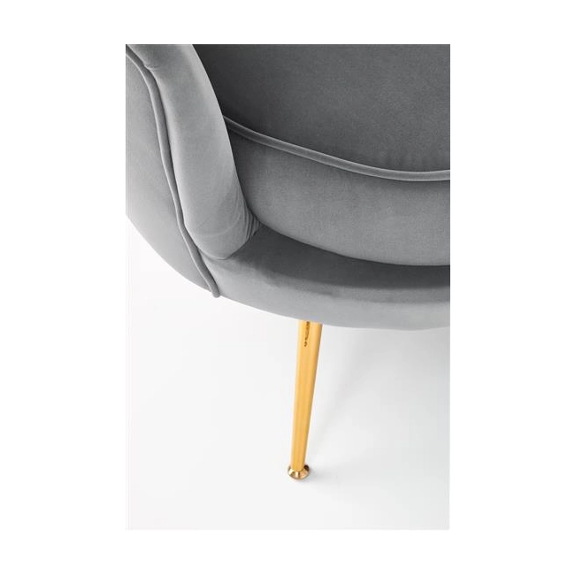AMORINITO XL fotel wypoczynkowy popielaty / złoty-140633