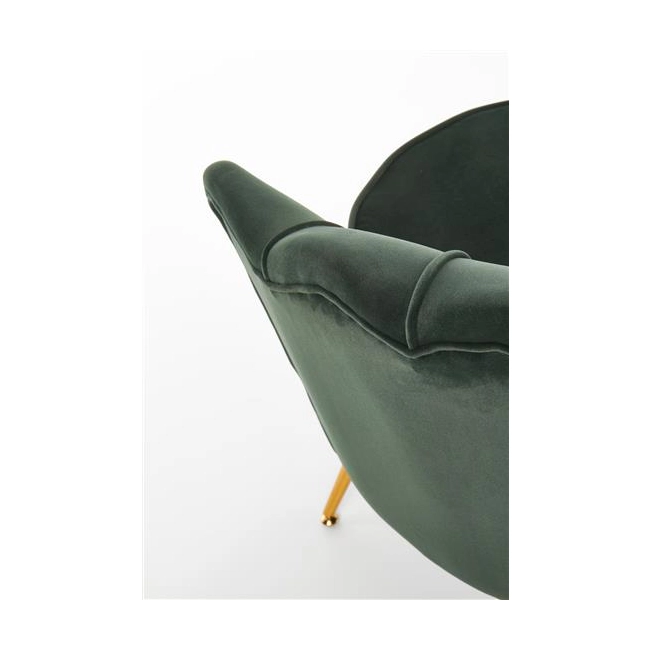 AMORINITO fotel wypoczynkowy ciemny zielony / złoty-140640
