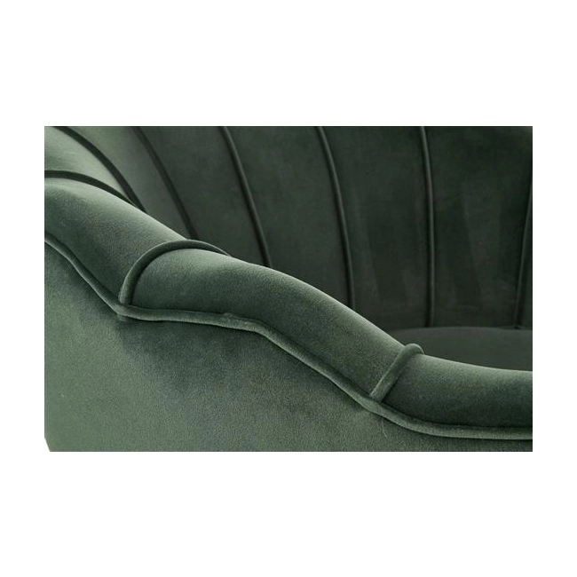 AMORINITO fotel wypoczynkowy ciemny zielony / złoty-140642