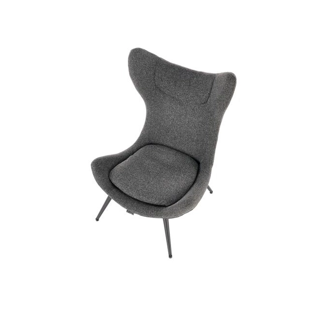 ATLANTIS fotel wypoczynkowy antracytowy / czarny-140955
