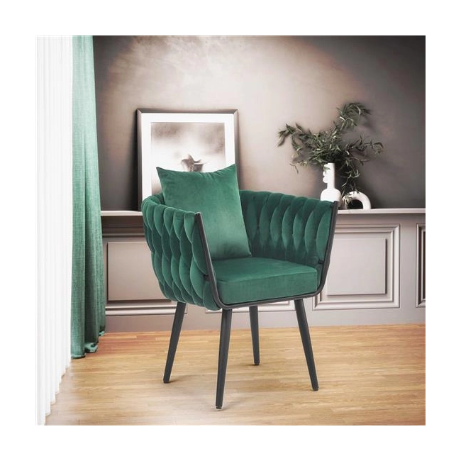 AVATAR 2 fotel wypoczynkowy ciemny zielony/ czarny (1p=2szt)