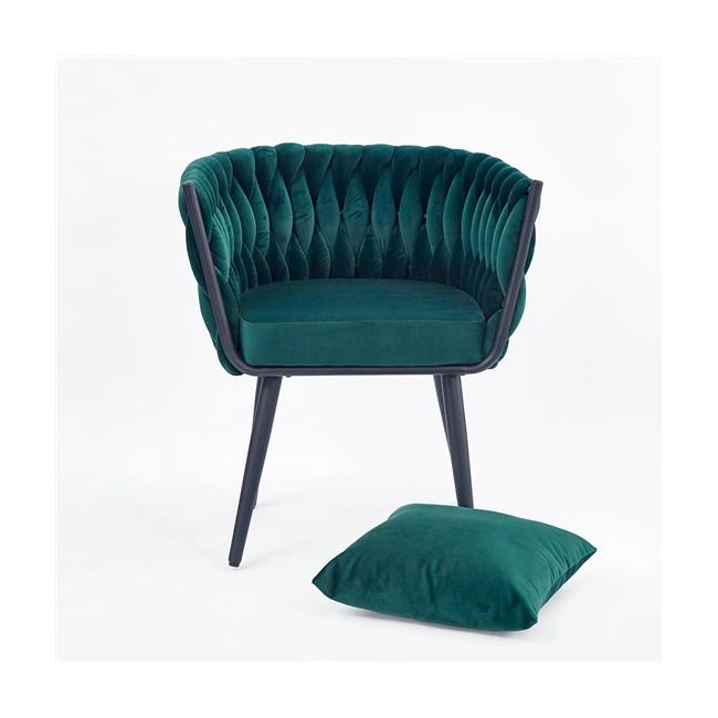 AVATAR 2 fotel wypoczynkowy ciemny zielony/ czarny (1p=2szt)-140991