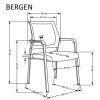 BERGEN fotel czarny (1p=4szt)-141401