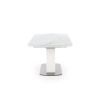 BLANCO stół rozkładany blat - biały marmur / biały, noga - biały (3p=1szt)-141523