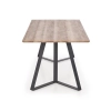 CALGARY stół, blat - orzech rustykalny, nogi - czarny (2p=1szt)-141741