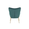 CASTEL 2 fotel wypoczynkowy złoty / ciemny zielony-141970