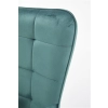 CASTEL 2 fotel wypoczynkowy złoty / ciemny zielony-141974