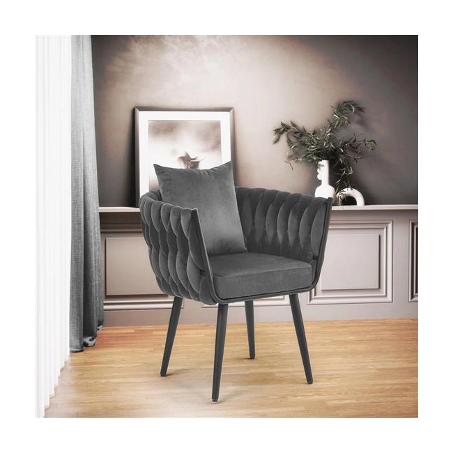 AVATAR 2 fotel wypoczynkowy popielaty/ czarny (1p=2szt)-141003