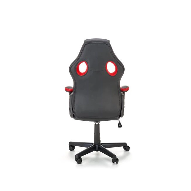 BERKEL fotel gabinetowy czarno-czerwony (1p=1szt)-141414