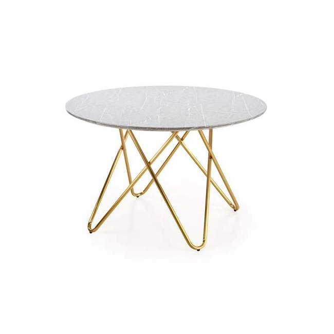 BONELLO stół, blat - popielaty marmur, nogi - złoty (2p=1szt)-141609