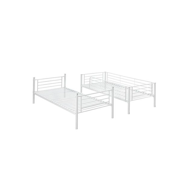 BUNKY łóżko piętrowe / opcja dwóch łóżek pojedynczych 90, biały (2p=1szt)-141719