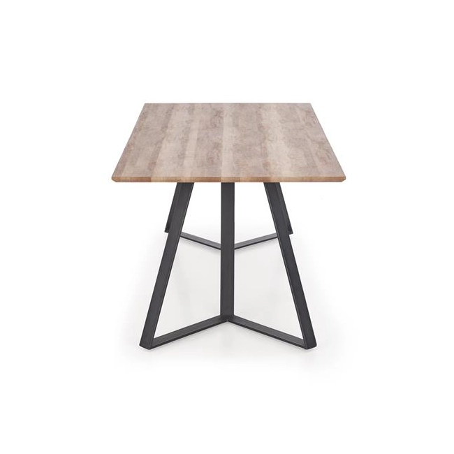 CALGARY stół, blat - orzech rustykalny, nogi - czarny (2p=1szt)-141741
