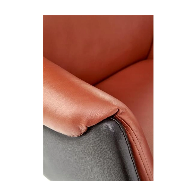 CALVANO fotel gabinetowy ciemny brąz / jasny brąz-141781