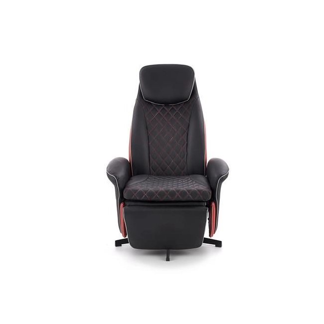 CAMARO fotel wypoczynkowy czarny / czerwony (1p=1szt)-141786