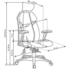 CHRONO fotel gabinetowy biało-czarny-142044