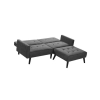 CORNER sofa rozkładana z funkcją narożnika popiel (2p=1szt)