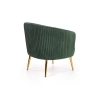 CROWN fotel wypoczynkowy ciemny zielony / złoty-142295