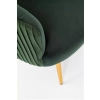 CROWN fotel wypoczynkowy ciemny zielony / złoty-142298