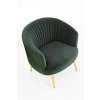 CROWN fotel wypoczynkowy ciemny zielony / złoty-142300