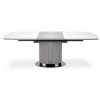 DANCAN stół rozkładany, biały marmur / popielaty / jasny popielaty / czarny (3p=1szt))-142349