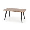 DICKSON stół rozkładany 150-210/90 cm, blat - naturalny, nogi - czarny (2p=1szt)-142554