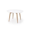 EDWARD stół rozkładany dąb miodowy / biały; nogi: dąb miodowy (2p=1szt)-142680
