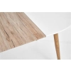 EDWARD stół rozkładany biały / dąb san remo (2p=1szt)-142687