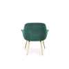 ELEGANCE 2 fotel wypoczynkowy tapicerka - ciemny zielony, nogi - złote (1p=1szt)-142745
