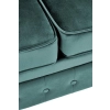 ERIKSEN XL fotel wypoczynkowy ciemny zielony / czarny-142832