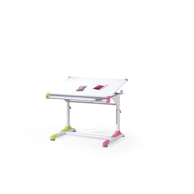 COLLORIDO biurko biało-zielono-różowy-142089