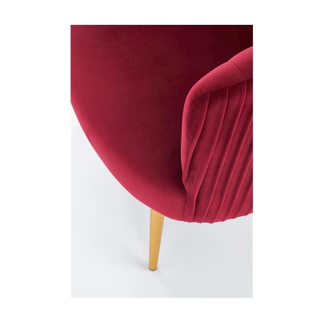 CROWN fotel wypoczynkowy bordowy / złoty-142289