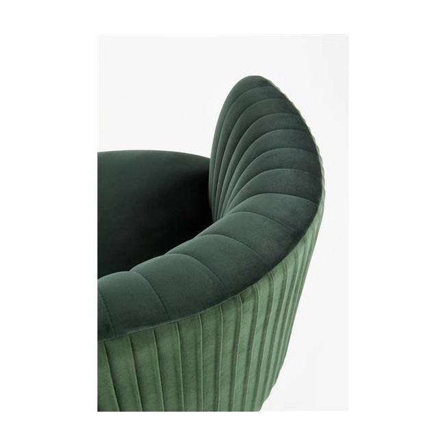 CROWN fotel wypoczynkowy ciemny zielony / złoty-142297
