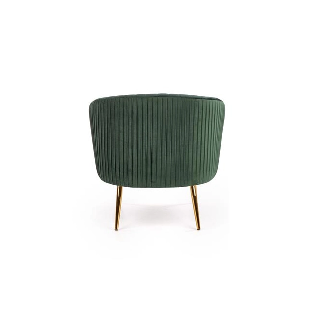 CROWN fotel wypoczynkowy ciemny zielony / złoty-142301