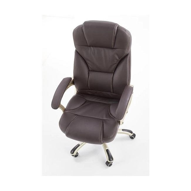 DESMOND fotel gabinetowy ciemny brąz-142445