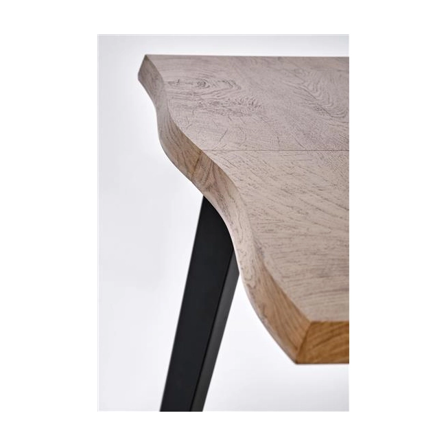 DICKSON 2 stół rozkładany 150-210/90 cm, blat - naturalny, nogi - czarny (2p=1szt)-142511