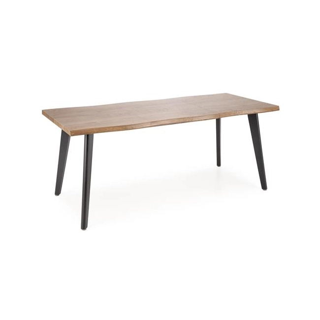 DICKSON 2 stół rozkładany 150-210/90 cm, blat - naturalny, nogi - czarny (2p=1szt)-142515
