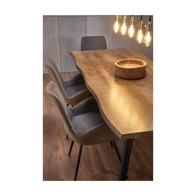 DICKSON stół rozkładany 120-180/80 cm, blat - naturalny, nogi - czarny (2p=1szt)-142529