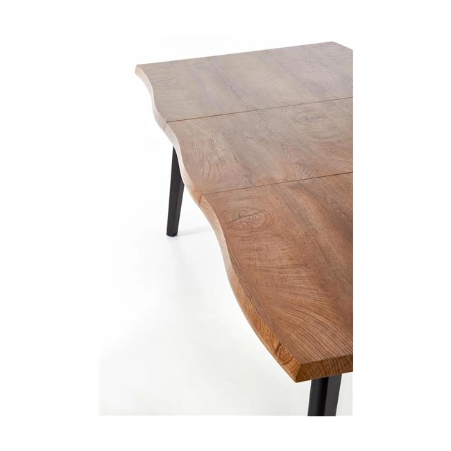 DICKSON stół rozkładany 120-180/80 cm, blat - naturalny, nogi - czarny (2p=1szt)-142538