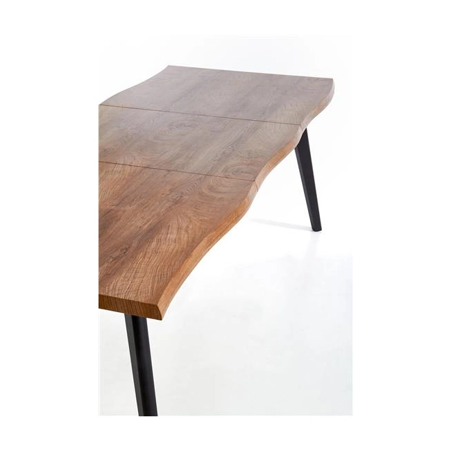 DICKSON stół rozkładany 120-180/80 cm, blat - naturalny, nogi - czarny (2p=1szt)-142539