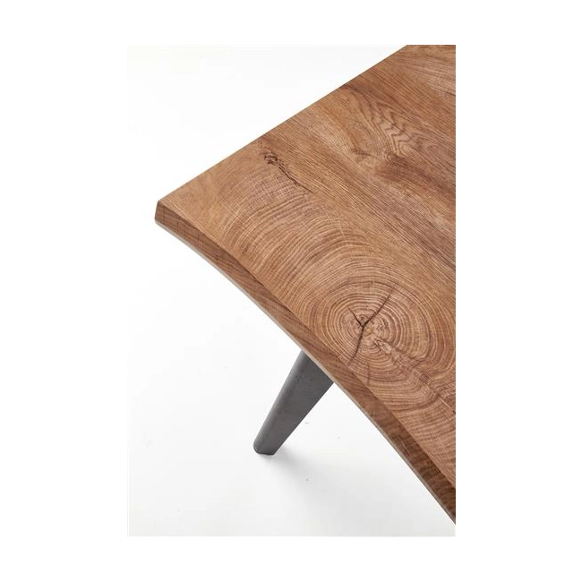 DICKSON stół rozkładany 150-210/90 cm, blat - naturalny, nogi - czarny (2p=1szt)-142556
