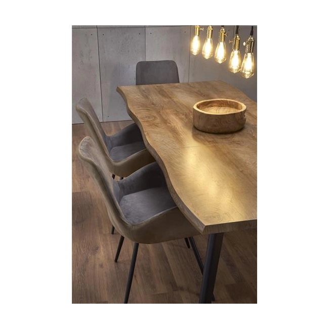 DICKSON stół rozkładany 150-210/90 cm, blat - naturalny, nogi - czarny (2p=1szt)-142558