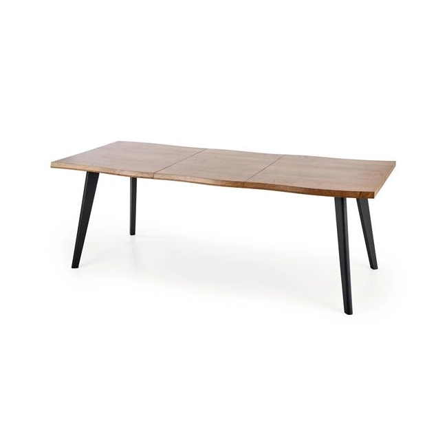 DICKSON stół rozkładany 150-210/90 cm, blat - naturalny, nogi - czarny (2p=1szt)-142568