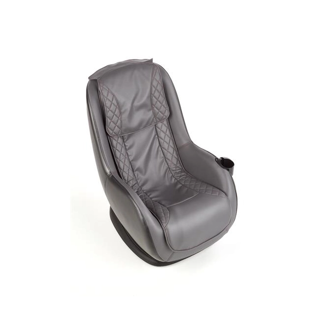DOPIO fotel wypoczynkowy z funkcją masażu popielaty-142626