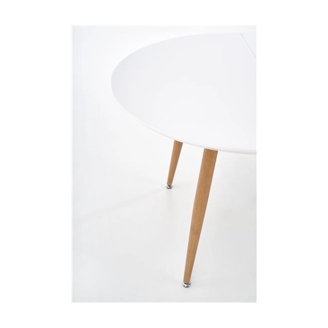 EDWARD stół rozkładany dąb miodowy / biały; nogi: dąb miodowy (2p=1szt)-142679