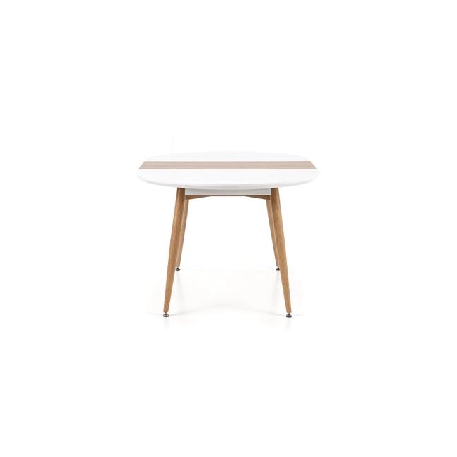 EDWARD stół rozkładany biały / dąb san remo (2p=1szt)-142692