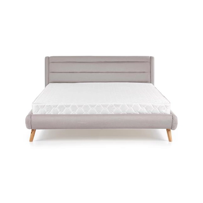 ELANDA 160cm łóżko jasny popiel (2p=1szt)-142727