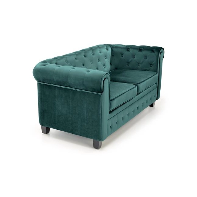 ERIKSEN XL fotel wypoczynkowy ciemny zielony / czarny-142829