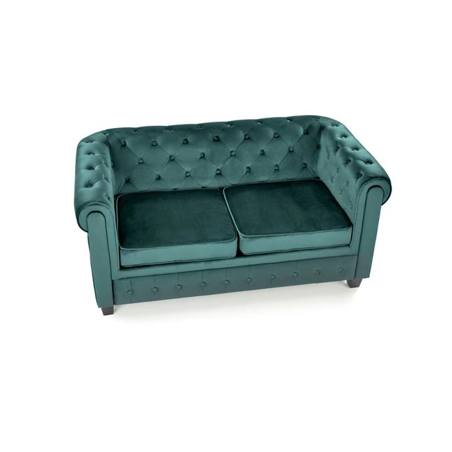 ERIKSEN XL fotel wypoczynkowy ciemny zielony / czarny-142834