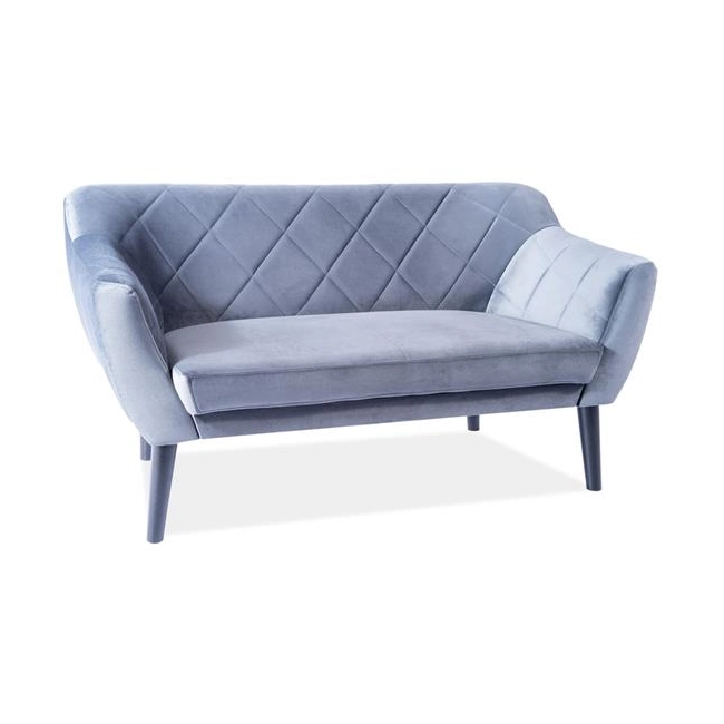 SOFA KARO 2 VELVET SZARY BLUVEL 14 / BUK