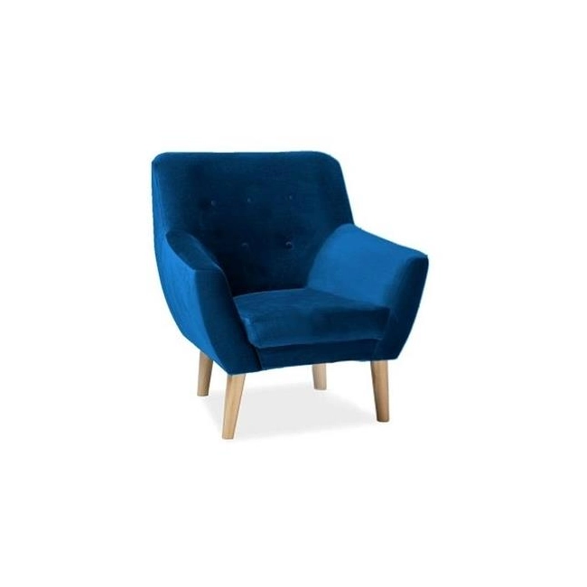 FOTEL NORDIC 1 VELVET KOLOR GRANAT TAPICERKA BLUVEL 86 / BUK